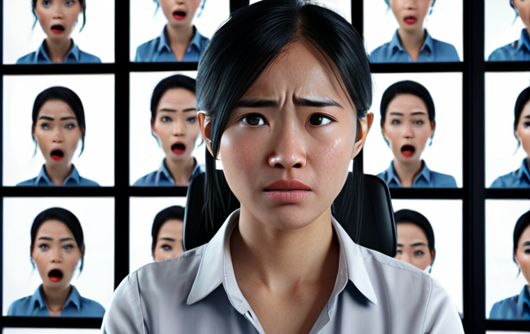 **Prompt 1: AI Customer Service in Vietnam**
"A Vietnamese customer on a video call, showing a range of emotions from initial frustration to relief. Digital overlays near their face subtly illustrate AI-detected emotions (e.g., small, evolving icons representing confusion, then satisfaction). The background is a modern, clean call center or home office environment. Focus on realistic facial expressions, clear digital interface elements, and a professional, empathetic tone. High resolution, cinematic lighting, digital art, realistic."