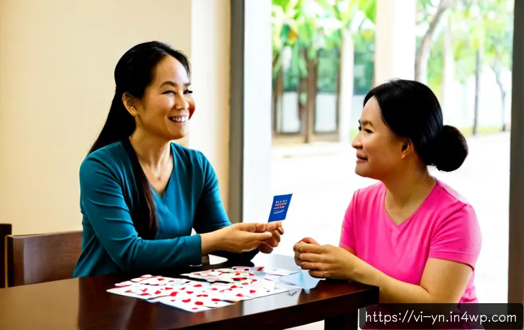 Home 17 감정 인식 대화를 위한 역할극 기법 - Photorealistic counseling role-play session in a bright modern Vietnamese community center, a middle...
